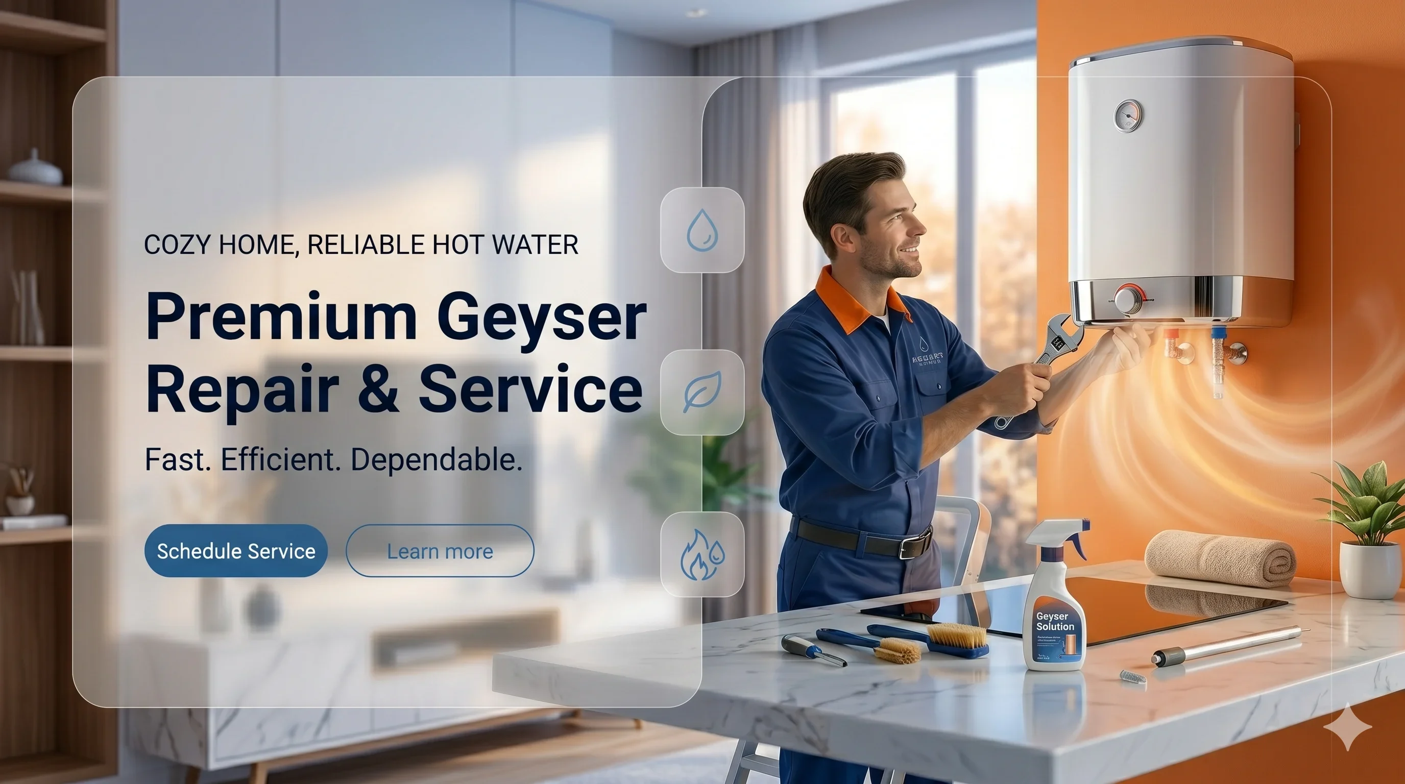 Geyser — book a doorstep service with Click2Delhi