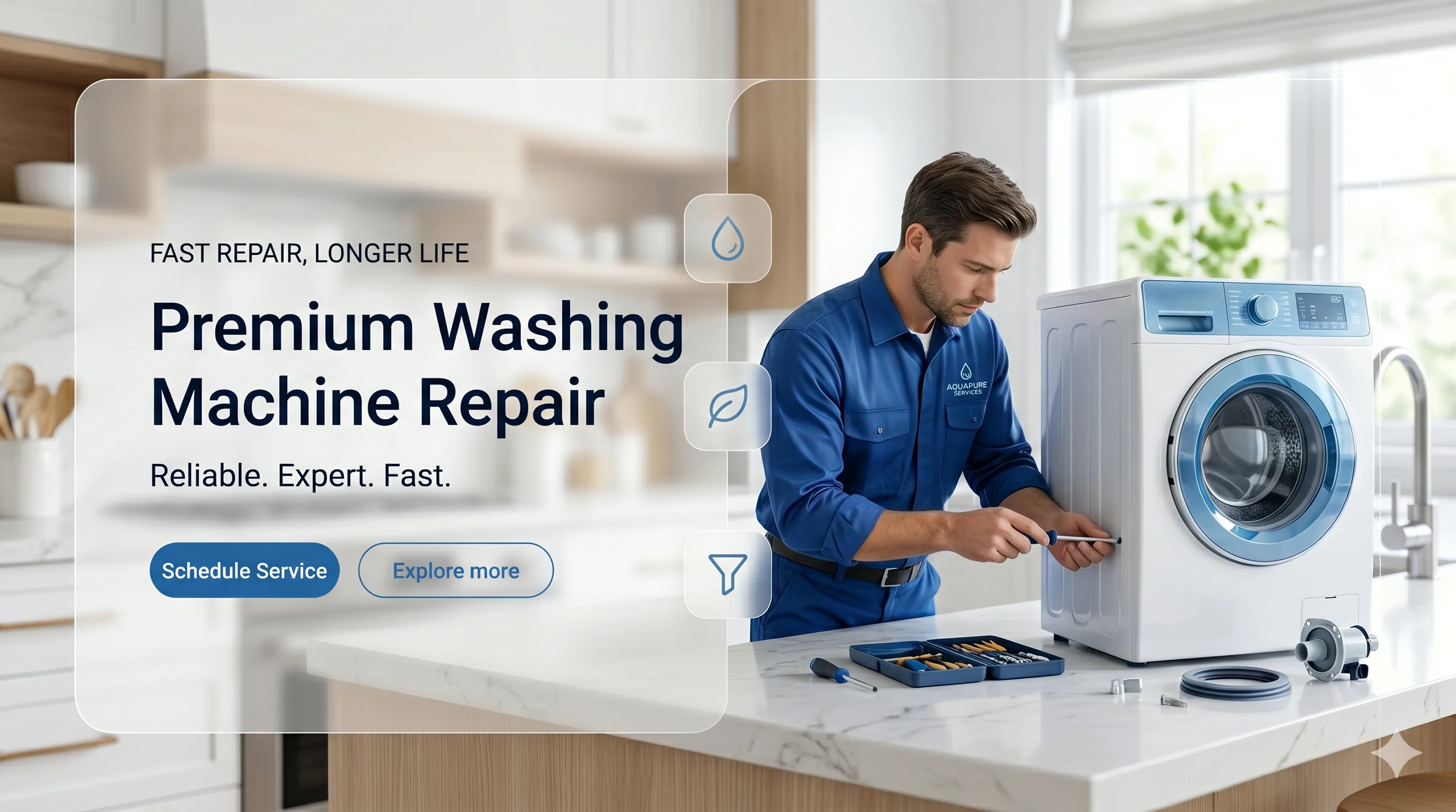 Washing Machine — book a doorstep service with Click2Delhi